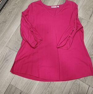 Susan Graver Women's Pink Blouse